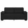 Sofá 2 plazas Tela Negro 140 cm de , Sofás - Ref: Foro24-4105309, Precio: 227,60 €, Descuento: %