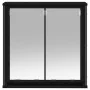 Mueble de baño de pared con espejo roble negro 60x21x60 cm de , Tocadores de baño - Ref: Foro24-861897, Precio: 69,30 €, Desc...