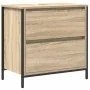 Mueble de baño con lavabo y cajones roble Sonoma 60x34,5x60 cm de , Tocadores de baño - Ref: Foro24-861883, Precio: 64,61 €, ...