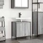 Mueble de baño con lavabo gris Sonoma 60x34,5x60 cm de , Tocadores de baño - Ref: Foro24-861895, Precio: 60,66 €, Descuento: %