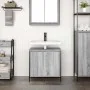 Mueble de baño con lavabo gris Sonoma 60x34,5x60 cm de , Tocadores de baño - Ref: Foro24-861895, Precio: 60,66 €, Descuento: %