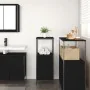 Mueble de baño con estantes roble negro 36x35x95 cm de , Tocadores de baño - Ref: Foro24-861912, Precio: 53,19 €, Descuento: %