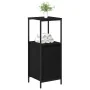 Mueble de baño con estantes roble negro 36x35x95 cm de , Tocadores de baño - Ref: Foro24-861912, Precio: 53,19 €, Descuento: %