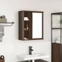 Mueble de baño de pared con espejo roble marrón 50x21x60 cm de , Tocadores de baño - Ref: Foro24-861906, Precio: 62,41 €, Des...