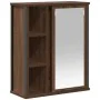 Mueble de baño de pared con espejo roble marrón 50x21x60 cm de , Tocadores de baño - Ref: Foro24-861906, Precio: 62,41 €, Des...