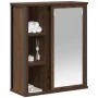 Mueble de baño de pared con espejo roble marrón 50x21x60 cm de , Tocadores de baño - Ref: Foro24-861906, Precio: 62,41 €, Des...