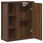 Mueble de baño de pared con espejo roble marrón 50x21x60 cm de , Tocadores de baño - Ref: Foro24-861906, Precio: 62,41 €, Des...
