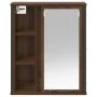Mueble de baño de pared con espejo roble marrón 50x21x60 cm de , Tocadores de baño - Ref: Foro24-861906, Precio: 62,41 €, Des...