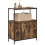 Mueble de baño con estantes roble ahumado 76,5x35x95 cm de , Tocadores de baño - Ref: Foro24-861919, Precio: 75,90 €, Descuen...