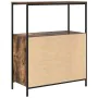 Mueble de baño con estantes roble ahumado 76,5x35x95 cm de , Tocadores de baño - Ref: Foro24-861919, Precio: 75,90 €, Descuen...