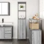 Mueble de baño con estantes gris Sonoma 36x35x165 cm de , Tocadores de baño - Ref: Foro24-861910, Precio: 73,00 €, Descuento: %