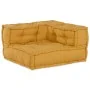 Puf modular de tela amarillo 70x70x54 de , Cojines para sillas y sofás - Ref: Foro24-4019037, Precio: 145,70 €, Descuento: %