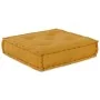 Puf modular de tela amarillo 70x70x54 de , Cojines para sillas y sofás - Ref: Foro24-4019037, Precio: 145,70 €, Descuento: %