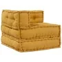 Puf modular de tela amarillo 70x70x54 de , Cojines para sillas y sofás - Ref: Foro24-4019037, Precio: 145,70 €, Descuento: %