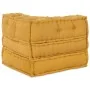 Puf modular de tela amarillo 70x70x54 de , Cojines para sillas y sofás - Ref: Foro24-4019037, Precio: 145,70 €, Descuento: %