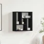 Estante de pared de madera ingeniería roble negro 45x16x45 cm de , Estantes y estanterías - Ref: Foro24-862511, Precio: 32,28...