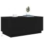 Mesa de centro con luces LED roble negro 90x50x40 cm by , Coffee table - Ref: Foro24-862260, Price: 91,61 €, Discount: %
