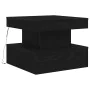 Mesa de centro con luces LED roble negro 50x50x40 cm de , Mesas de centro - Ref: Foro24-862255, Precio: 69,82 €, Descuento: %