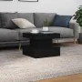 Mesa de centro con luces LED roble negro 50x50x40 cm de , Mesas de centro - Ref: Foro24-862255, Precio: 69,82 €, Descuento: %