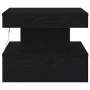 Mesa de centro con luces LED roble negro 50x50x40 cm de , Mesas de centro - Ref: Foro24-862255, Precio: 69,82 €, Descuento: %