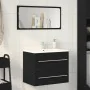 Mueble de baño para lavabo de roble negro 60x38,5x48 cm de , Muebles de baño - Ref: Foro24-862028, Precio: 68,62 €, Descuento: %