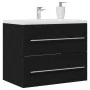 Mueble de baño para lavabo de roble negro 60x38,5x48 cm de , Muebles de baño - Ref: Foro24-862028, Precio: 68,62 €, Descuento: %