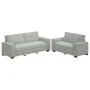 Juego de sofás con cojines 2 piezas terciopelo gris claro by , Sofas - Ref: Foro24-3324700, Price: 468,42 €, Discount: %