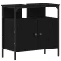 Mueble de baño para lavabo de madera de roble negro 60x30x60 cm de , Tocadores de baño - Ref: Foro24-862234, Precio: 52,13 €,...