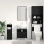 Mueble de baño para lavabo de madera de roble negro 60x30x60 cm de , Tocadores de baño - Ref: Foro24-862234, Precio: 52,13 €,...