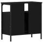 Mueble de baño para lavabo de madera de roble negro 60x30x60 cm de , Tocadores de baño - Ref: Foro24-862234, Precio: 52,13 €,...