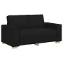 Juego de sofás con cojines 2 piezas tela negro by , Sofas - Ref: Foro24-3324693, Price: 467,07 €, Discount: %