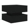 Mesa de centro con luces LED roble negro 50x50x40 cm by , Coffee table - Ref: Foro24-862257, Price: 81,29 €, Discount: %