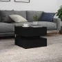Mesa de centro con luces LED roble negro 50x50x40 cm by , Coffee table - Ref: Foro24-862257, Price: 81,29 €, Discount: %