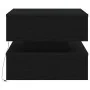 Mesa de centro con luces LED roble negro 50x50x40 cm by , Coffee table - Ref: Foro24-862257, Price: 81,29 €, Discount: %