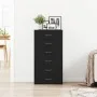Aparador con 6 cajones roble negro 50x34x96cm madera ingeniería de , Aparadores - Ref: Foro24-862442, Precio: 122,71 €, Descu...
