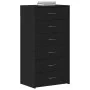 Aparador con 6 cajones roble negro 50x34x96cm madera ingeniería de , Aparadores - Ref: Foro24-862442, Precio: 122,71 €, Descu...