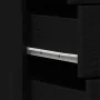Aparador con 6 cajones roble negro 50x34x96cm madera ingeniería de , Aparadores - Ref: Foro24-862442, Precio: 122,71 €, Descu...
