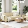 Juego de sofás con cojines 2 piezas tela crema de , Sofás - Ref: Foro24-3324698, Precio: 467,07 €, Descuento: %