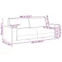 Juego de sofás con cojines 2 piezas tela crema de , Sofás - Ref: Foro24-3324698, Precio: 467,07 €, Descuento: %