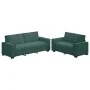 Juego de sofás con cojines 2 piezas terciopelo verde oscuro von , Sofas - Ref: Foro24-3324702, Preis: 458,42 €, Rabatt: %