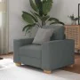 Sillón de tela gris oscuro 60 cm de , Sofás - Ref: Foro24-4105059, Precio: 159,36 €, Descuento: %
