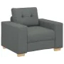 Sillón de tela gris oscuro 60 cm de , Sofás - Ref: Foro24-4105059, Precio: 159,36 €, Descuento: %