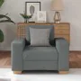 Sillón de tela gris oscuro 60 cm de , Sofás - Ref: Foro24-4105059, Precio: 159,36 €, Descuento: %