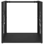 Leñero negro 40x40x40 cm Acero laminado en frío de , Bolsas y soportes de leña - Ref: Foro24-864243, Precio: 47,86 €, Descuen...