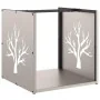 Leñero 40x40x40 cm Acero oxidado de , Bolsas y soportes de leña - Ref: Foro24-864248, Precio: 46,20 €, Descuento: %