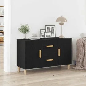Aparador de madera de roble negro 100x36x60 cm de , Aparadores - Ref: Foro24-862094, Precio: 106,65 €, Descuento: %