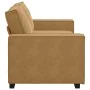 Sofá de 2 plazas terciopelo marrón 140 cm by , Sofas - Ref: Foro24-4105027, Price: 214,84 €, Discount: %