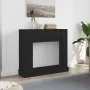 VidaXL Marco para chimenea madera ingeniería roble negro 100x30x87,5cm de , Accesorios para hornos de leña y chimeneas - Ref:...
