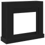 VidaXL Marco para chimenea madera ingeniería roble negro 100x30x87,5cm de , Accesorios para hornos de leña y chimeneas - Ref:...