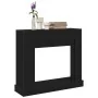 VidaXL Marco para chimenea madera ingeniería roble negro 100x30x87,5cm de , Accesorios para hornos de leña y chimeneas - Ref:...